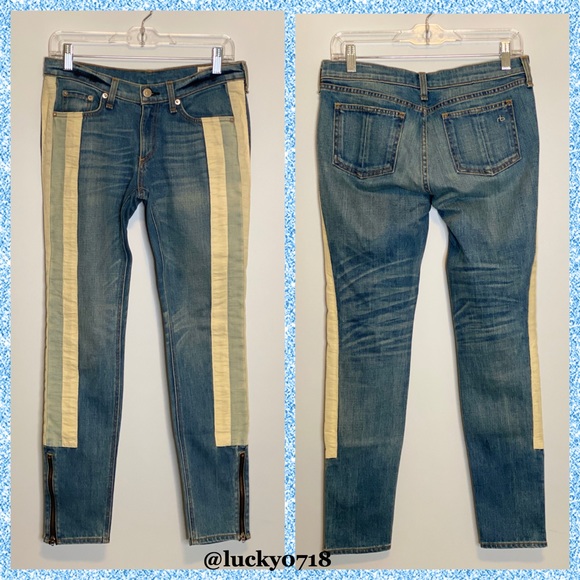 Rag & Bone EUC Skinny Racer Relay Jean Sz 27 - Picture 2 of 7